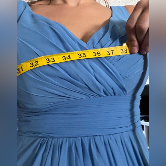 WORN ONCE - Bridesmaid Dress in Cornflower Blue - Picture 6 of 14